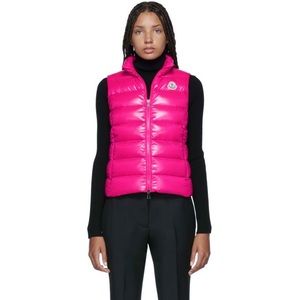 Moncler Boedic black fur trim parka 